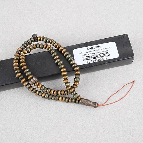 �im�ir A�ac� Renkli Vernikli 99luk Tekerlek Kesim 6x4mm Tesbih