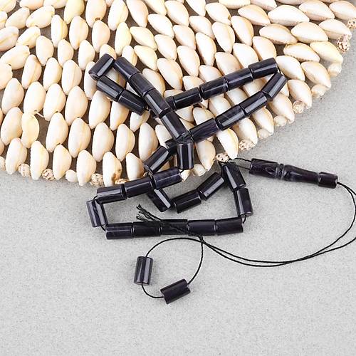 S�kma Kehribar Kesme Kesim 7x11mm Tesbih