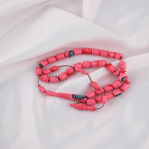 Bilardo Topu Obje Katalin K�rm�z� Kaps�l Kesim 7x10mm Tesbih