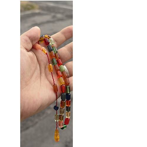 Skma Kehribar Kapsl Kesim 6.5x10mm Tesbih - Bonibon