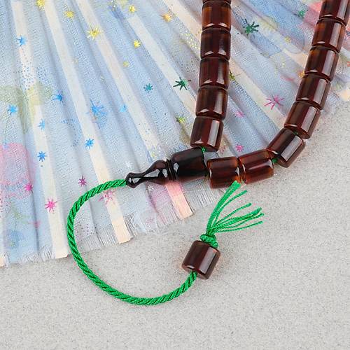 Ate� Kehribar Alman �ubuk Kesme Kesim 11x11mm Tesbih