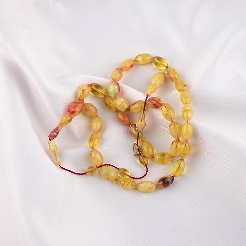 Kadim Katalin Eski Obje Usta ��i �mzal� Beyzi Kesim 7x11mm Tesbih