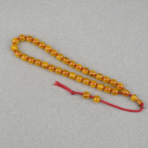 Omari S�kma Kehribar K�re Kesim Oturtma �mameli Sistemli 9mm Tesbih