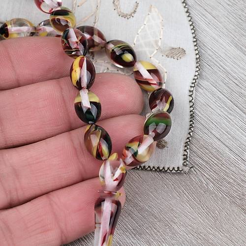 Arizona Katalin Alpaka P�sk�l Beyzi Kesim 8x12mm Tesbih- Sedefli