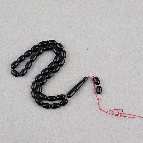 S�kma Kehribar Kaps�l Kesim 7x11mm Tesbih P�sk�ls�z