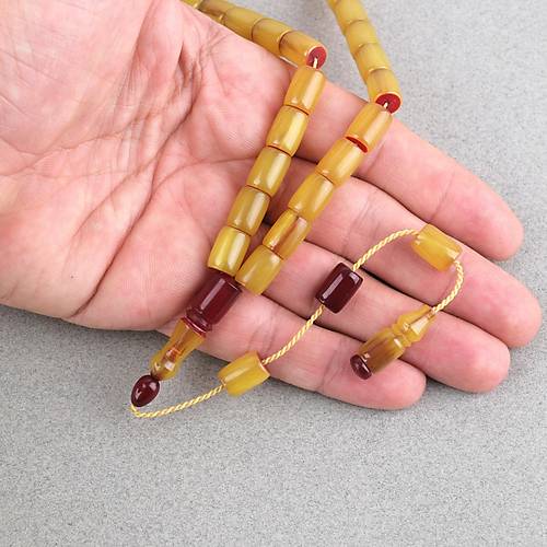 S�kma Kehribar Kaps�l Kesim 8x11mm Tesbih