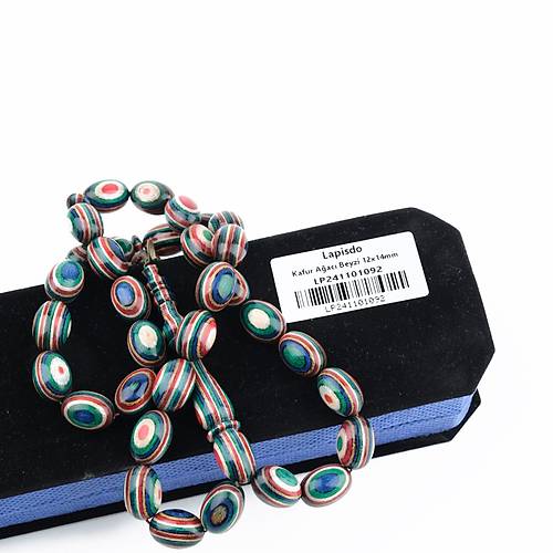 Kafur A�ac� Usta ��i �mzal� Beyzi Kesim 12x14mm Tesbih