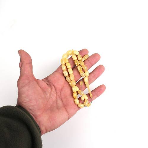 Osmanl� Miskevi Habbe Kaps�l Kesim 7.5x11.5mm Tesbih