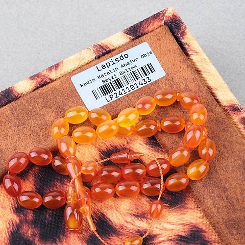 Kadim Katalin Eski Abajur Obje Beyzi Kesim 8x11m Tesbih