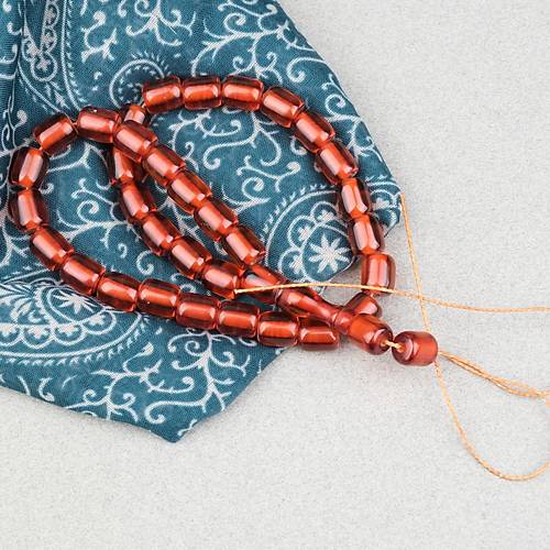 Ate� Kehribar Kaps�l Kesim 9x10.5mm- �effaf Bronz P�sk�ls�z