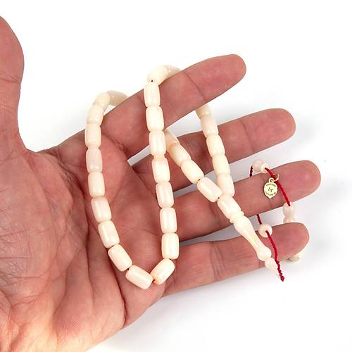 Katalin Beyzi Kesim 7x11 mm Tesbih - Beyaz