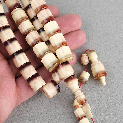 Skma Kehribar ngiliz Sandaloz Kesme Kesim 11.7x11.7mm Tesbih