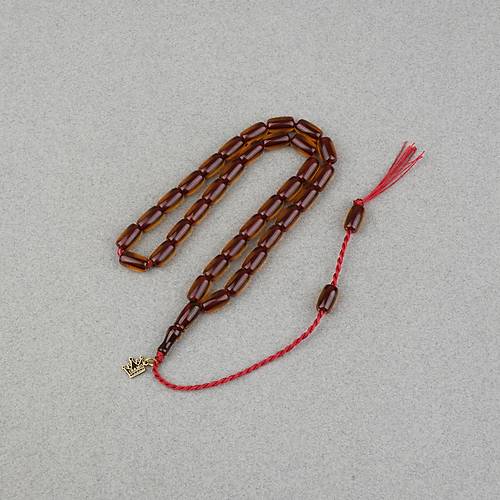 Ate� Kehribar Kaps�l Kesim Oturtma �mameli Omari Sistemli  6.5x11mm Tesbih