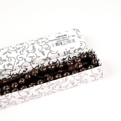 Kuka �ak�ml� Beyzi Kesim 8x11mm Tesbih