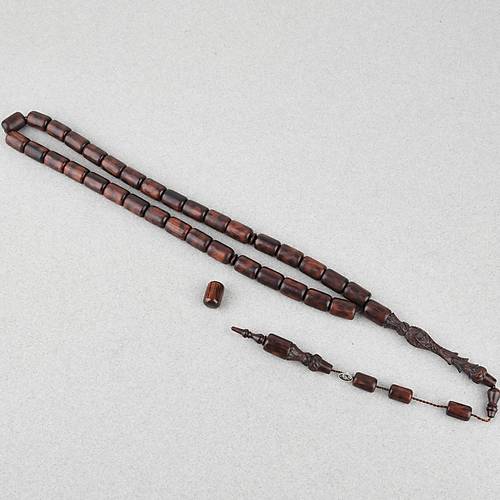 Y�lan A�ac� Usta ��i �mzali� Kaps�l Kesim 10x14mm Tesbih