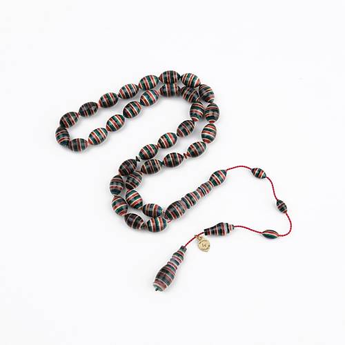 Kafur A�ac� Usta ��i �mzal� Yumurta Kesim 7x12mm Tesbih