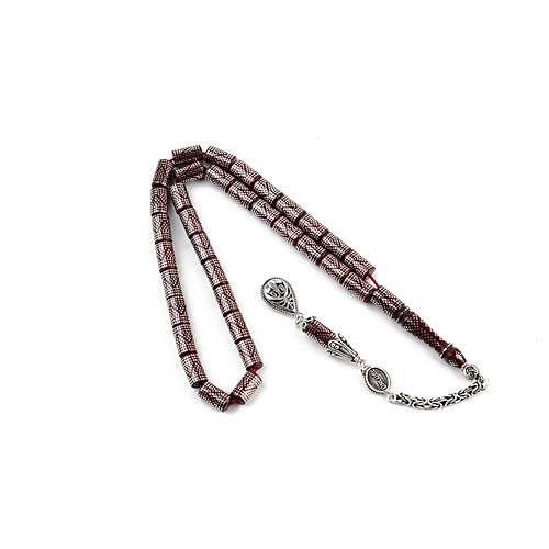 Kuka 925Ayar Gm akm ve Gm Pskl Kesme Kesim 6x10mm Tesbih