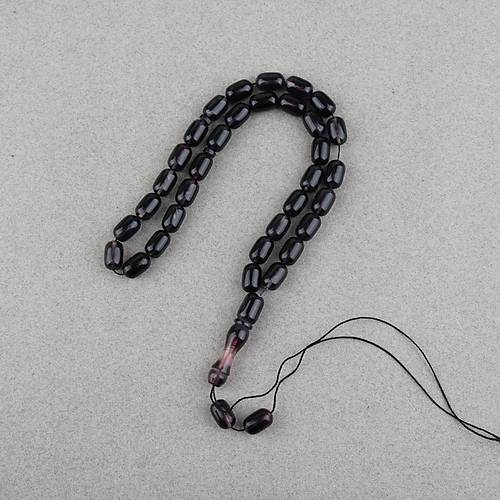 S�kma Kehribar Kaps�l Kesim 7x11mm Tesbih P�sk�ls�z