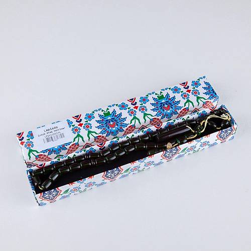 Ate Kehribar ubuk Kapsl Kesim 9x12mm Tesbih -Yeil