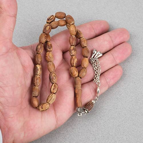 K�r Diken A�ac� Alpaka P�sk�ll� F��� Kesim 7.5x10mm Tesbih