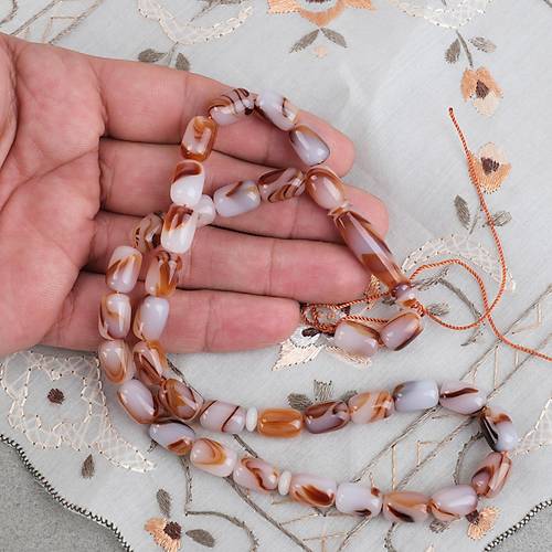 Arizona Katalin Kaps�l Kesim 8x12mm Tesbih (P�sk�ls�z) - Kahverengi