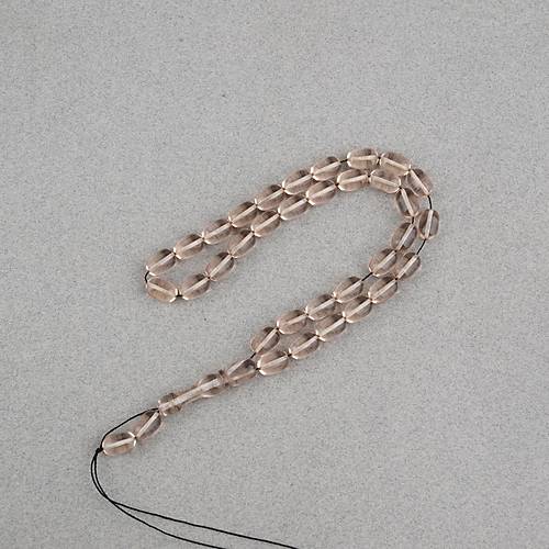 Ate� Kehribar Kaps�l Kesim 7x11mm Tesbih P�sk�ls�z �effaf