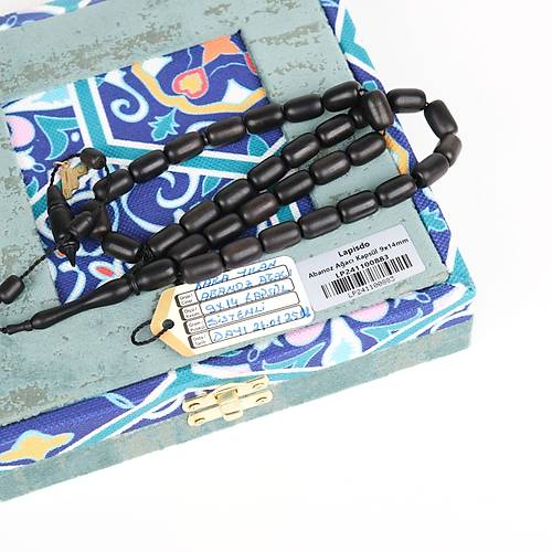 Abanoz A�ac� Kaps�l Kesim 9x14mm Tesbih