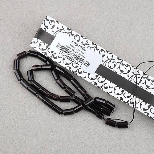 S�kma Kehribar Kesme Kesim 6x10mm Tesbih P�sk�ls�z Kahverengi