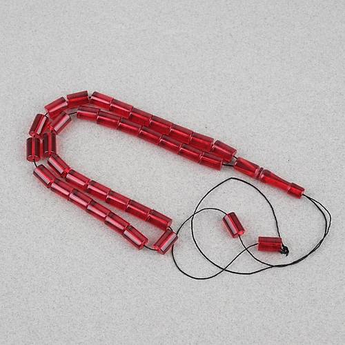 Ate� Kehribar Kesme Kesim 7x11mm Tesbih