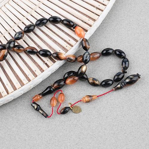 Kadim Katalin Eski Kalemlik Obje Usta i mzal Arpa Kesim 6x11mm Tesbih