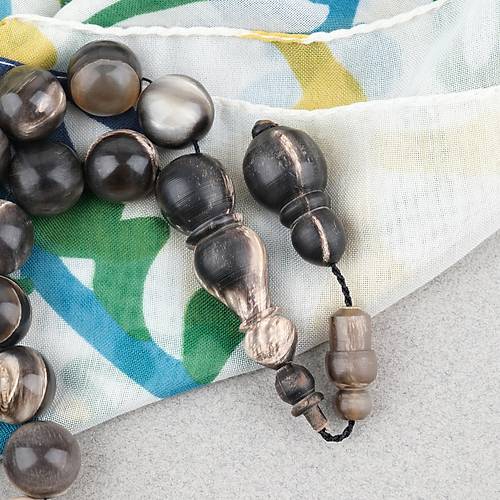 Ko� Boynuzu K�re Kesim Maskot 14mm Tesbih