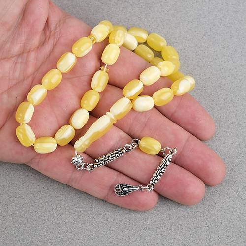 Beyrut Damla Alpaka P�sk�ll� Beyzi Kesim 8x11mm Tesbih