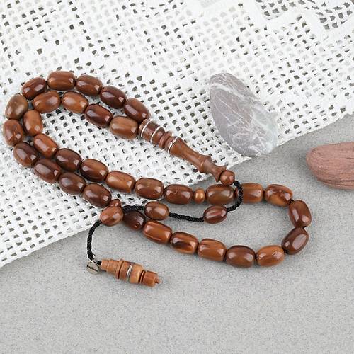 Kuka Ger�ek Do�al Lapisdo �mzal� Kaps�l Kesim 8x11mm Tesbih