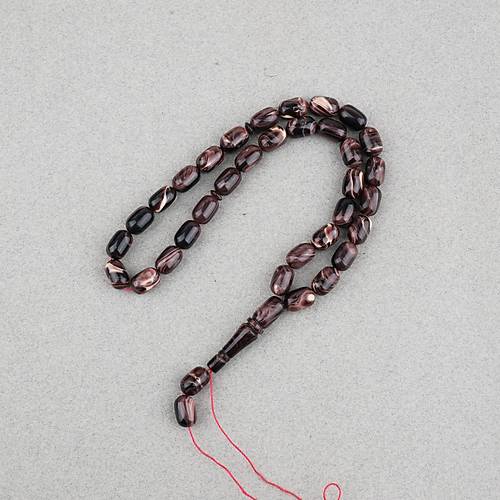 S�kma Kehribar Kaps�l Kesim 7x11mm Tesbih P�sk�ls�z