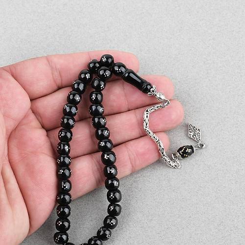 Erzurum Oltu Gm ileme El Boy 925Ayar Gm Pskl Tekerlek Kesim 7x8mm  Tesbih