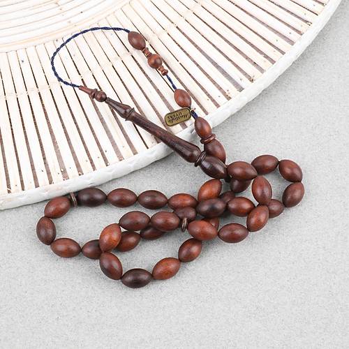 Y�lan A�ac� Usta ��i �mzal� S�l�n �mame Beyzi Kesim 7x11.5mm Tesbih