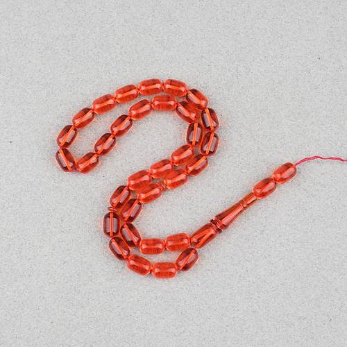 Ate� Kehribar Kaps�l Kesim 7x11mm Tesbih P�sk�ls�z