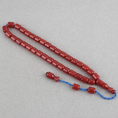 S�kma Kehribar F��� Kesim 10x9mm Tesbih