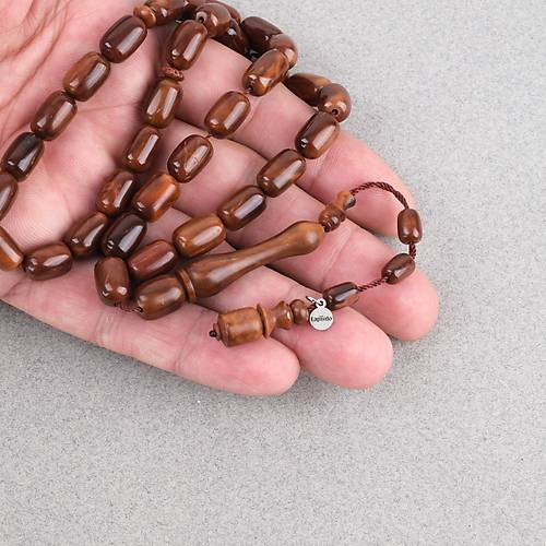 Kuka Ger�ek Do�al Lapisdo �mzal� S�l�n �mame Kaps�l Kesim 8x12mm Tesbih