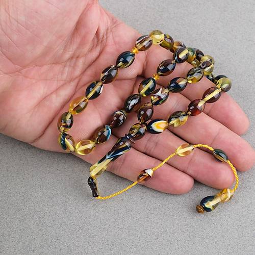 Arizona Katalin Sistemli Beyzi Kesim 8x12mm Tesbih