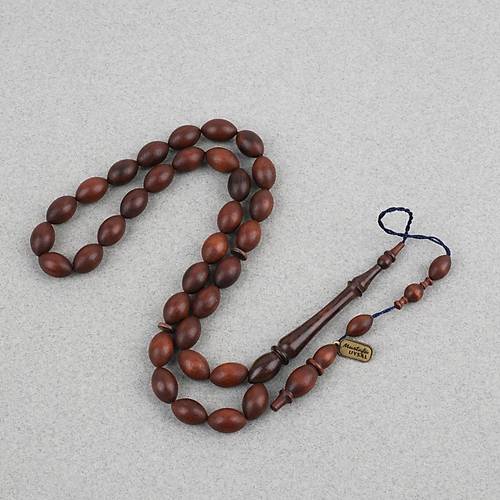 Y�lan A�ac� Usta ��i �mzal� S�l�n �mame Beyzi Kesim 7x11.5mm Tesbih