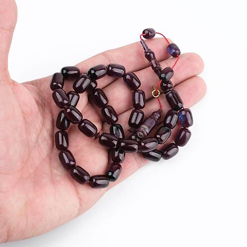 Kadim Katalin Eski Obje Usta i mzal Kapsl Kesim 8x12mm Tesbih -Vine r