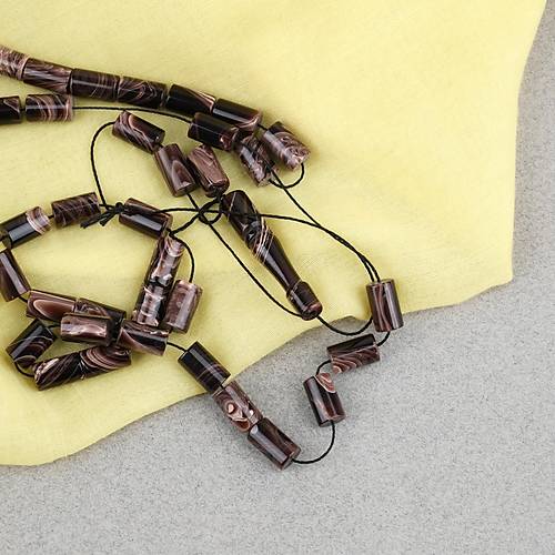 S�kma Kehribar Kesme Kesim 6x10mm Tesbih P�sk�ls�z