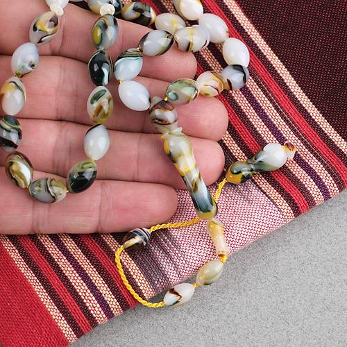 Arizona Katalin Sistemli Beyzi Kesim 8x12mm Tesbih