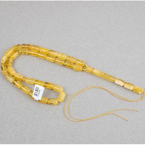 Kaya Damla Kehribar -Balt�k Kaps�l Kesim 8.5x14mm Tesbih