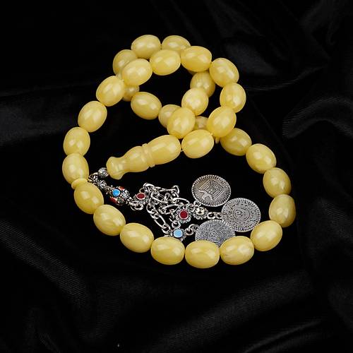 Beyrut Damla Alpaka P�sk�l Tombul Beyzi Kesim 13x16mm Tesbih