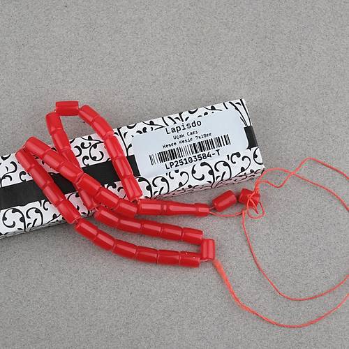U�ak Cam� Kesme Kesim 7x10mm Tesbih P�sk�ls�z K�rm�z�
