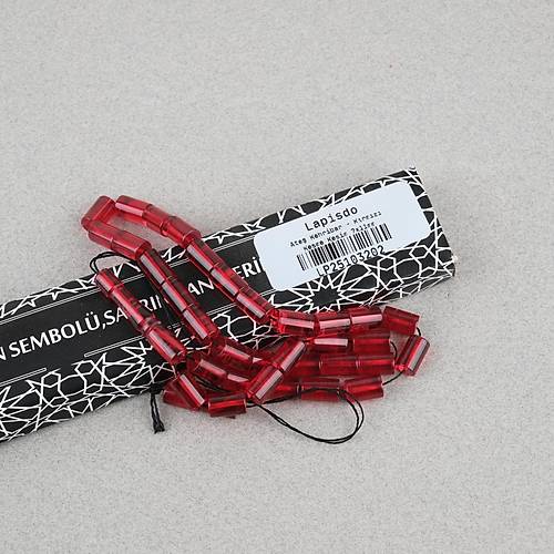 Ate� Kehribar Kesme Kesim 7x11mm Tesbih