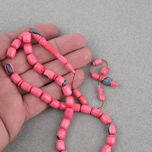 Bilardo Topu Obje Katalin K�rm�z� Kaps�l Kesim 7x10mm Tesbih