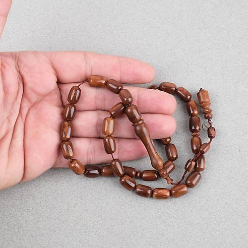 Kuka Ger�ek Do�al Lapisdo �mzal� S�l�n �mame Kaps�l Kesim 8x12mm Tesbih